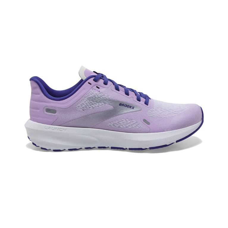 Brooks Launch 9 Lightweight-Cushioned Women's Walking Shoes - Lilac/Cobalt/Silver/Purple (73619-VTSW